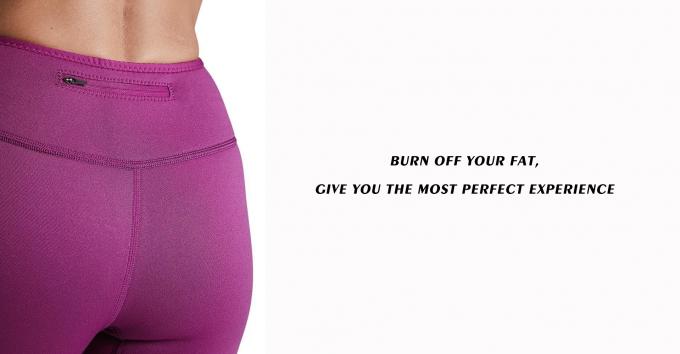 I pantaloni elastici comodi di allenamento del neoprene per perdita di peso assorbono il sudore